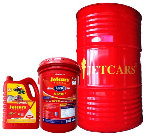 NHỚT ĐỘNG CƠ JETCARS CF4 TURBO 20W50/ 200 Lít