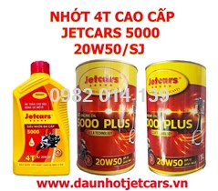 NHỚT 4T JETCARS 20W50 SJ/ 1L