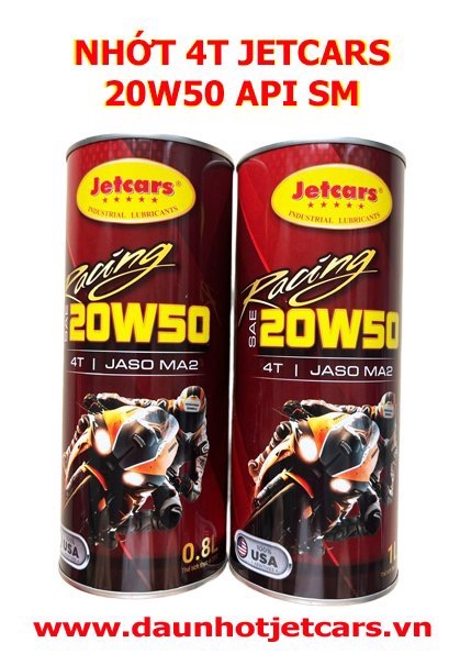 NHỚT RACING 4T JETCARS 20W50 SM/ 1L