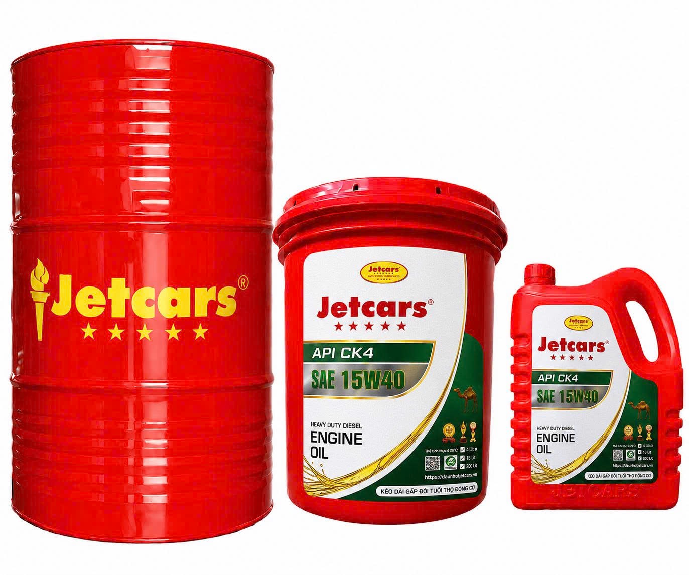 NHỚT ĐỘNG CƠ JETCARS CK4 15W40/ 18L
